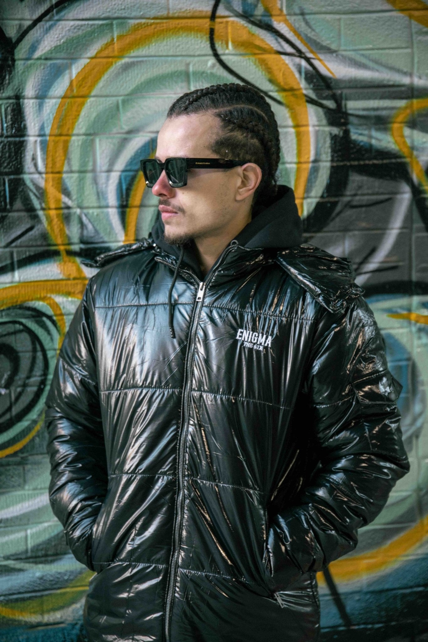 ジャケット・アウター ENNOY ELECTRIC PUFFER JACKET NAVY M Niepce Techwear Atom Bomb Cyberpunk Windbreaker Urban Hip